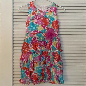 Hartstrings Multicolor Floral Formal Dress Size 8